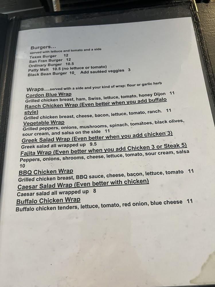 Sunshine & Pa's Menu image 2